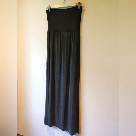 Splendid Charcoal Modal Set: Foldover Maxi Skirt and Tank Size Small - Picture 11 of 12